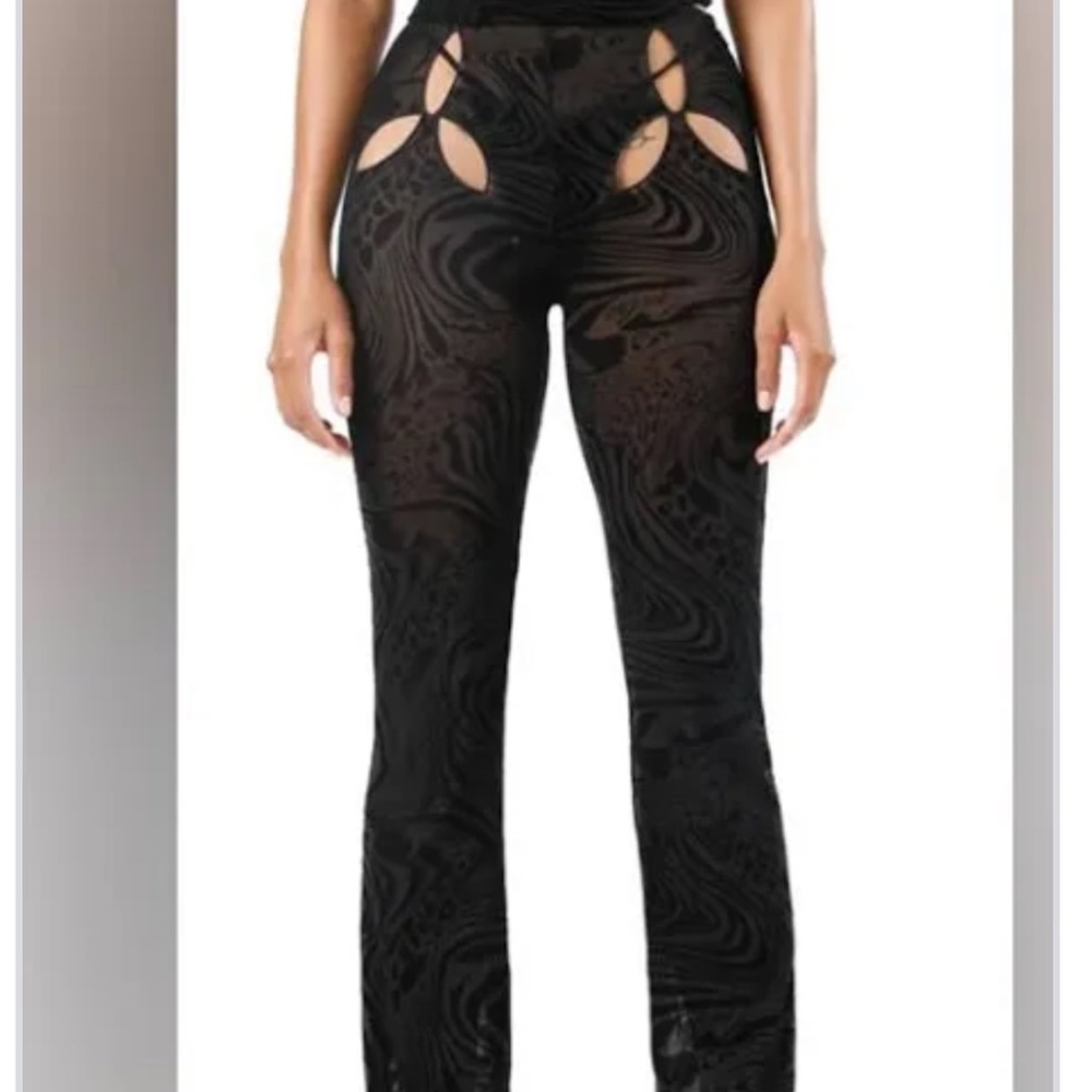 I.AM.GIA Black Cut-Out Skinny Pants